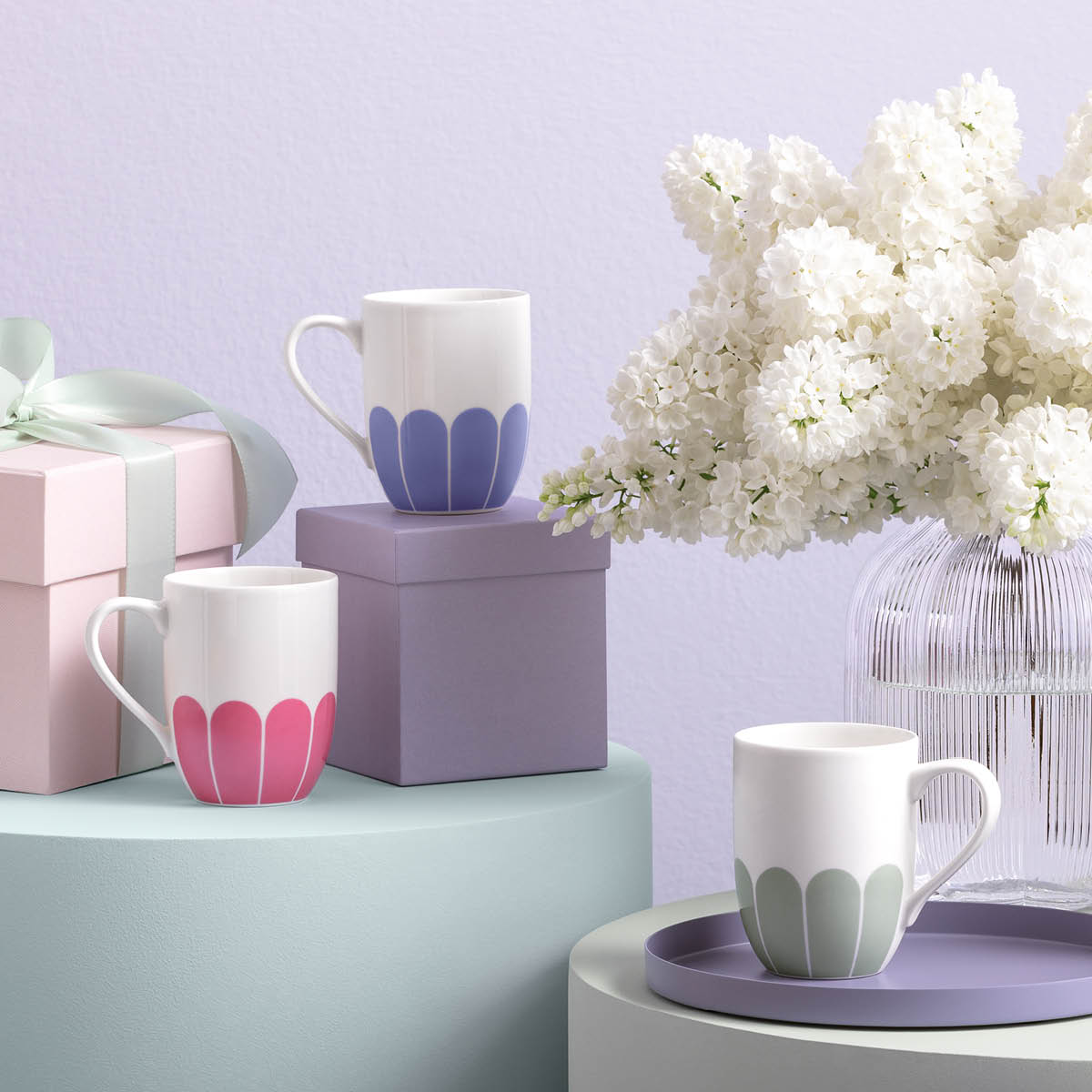 Villeroy & Boch Fleur bleu mugg 29 cl blå