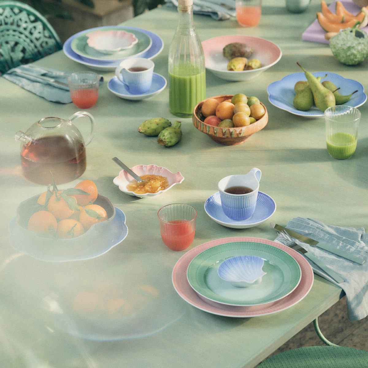 Royal Copenhagen Iris tallerken 27 cm korall