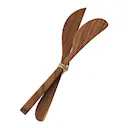 Teak smörkniv set 2 delar 18 cm