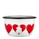 Mumin emaljskål 60 cl Hjärta