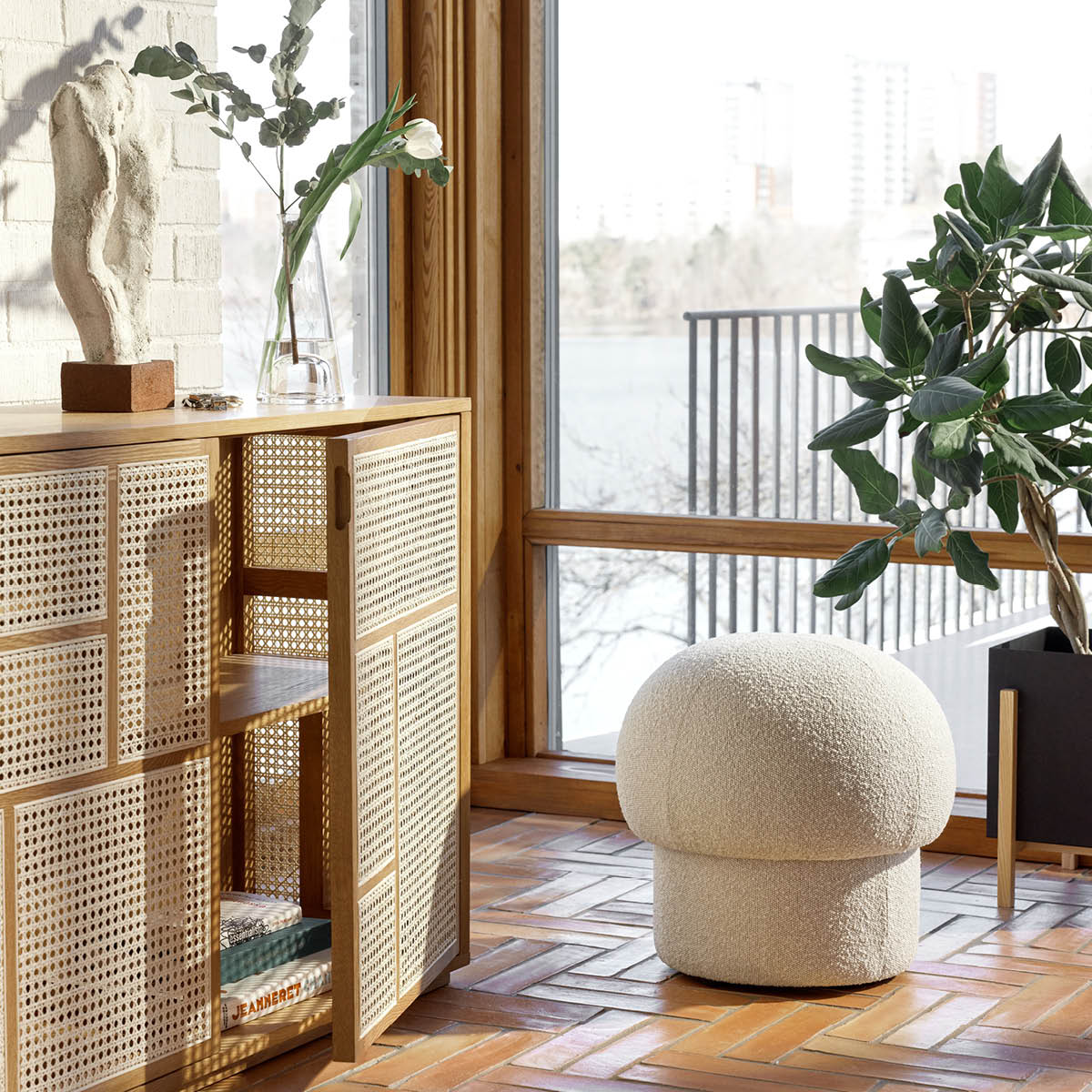 Design House Stockholm Air skänk 120x82 cm rotting/ek