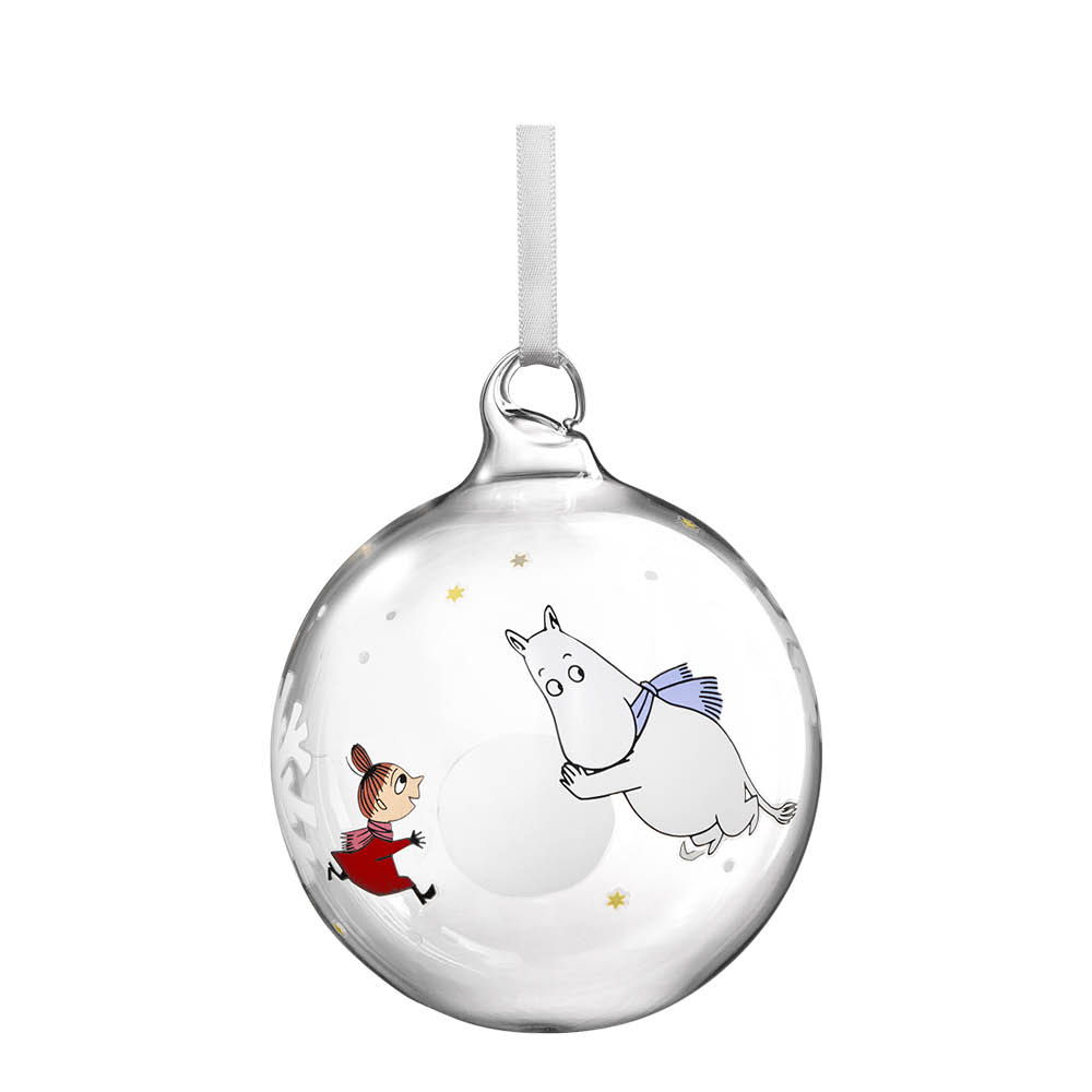 Muurla Muumi Lasipallo Lumihiutale 9 cm