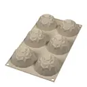 Silikonform Mini Gemma 6 st 6,8x4,2 cm