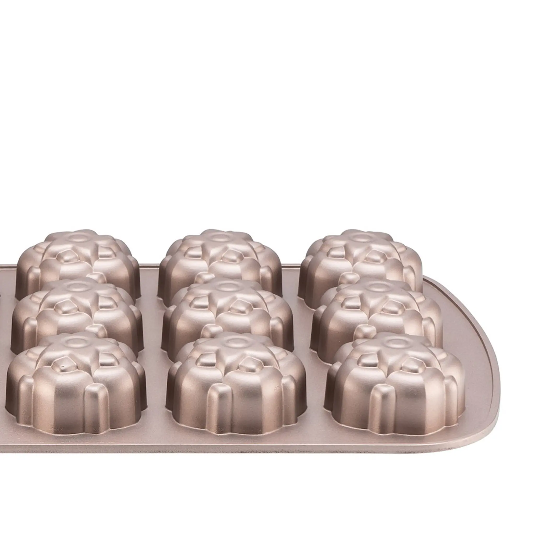 Heirol Premium muffinsform för 12 muffins stardust roséguld