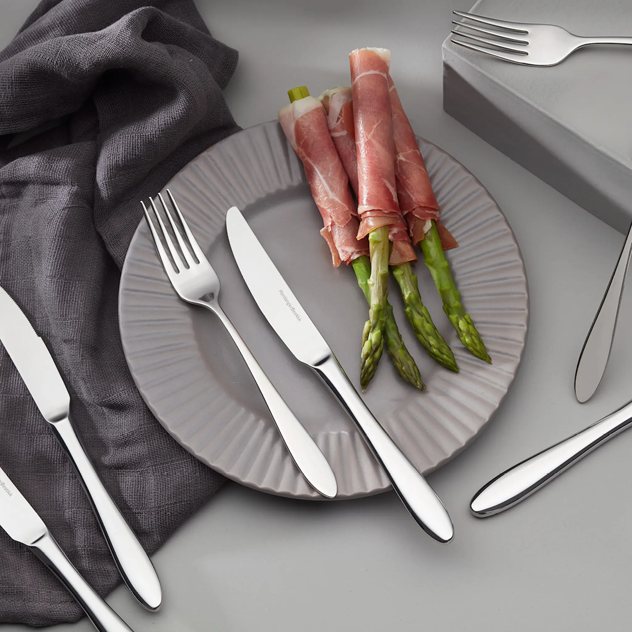 Hardanger bestikk Fjord Aterimet alkuruoka 12 osaa