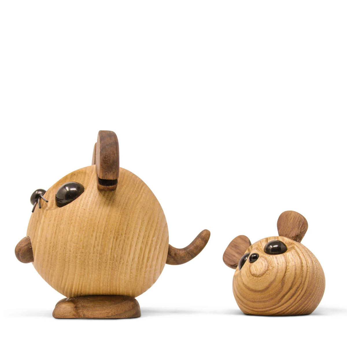 FableWood Puufiguuri Hiiri Ingolf 9 cm Saarni/Pähkinä