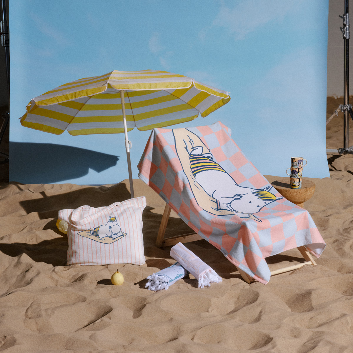 Moomin Arabia Mummi strandveske  44x42 cm