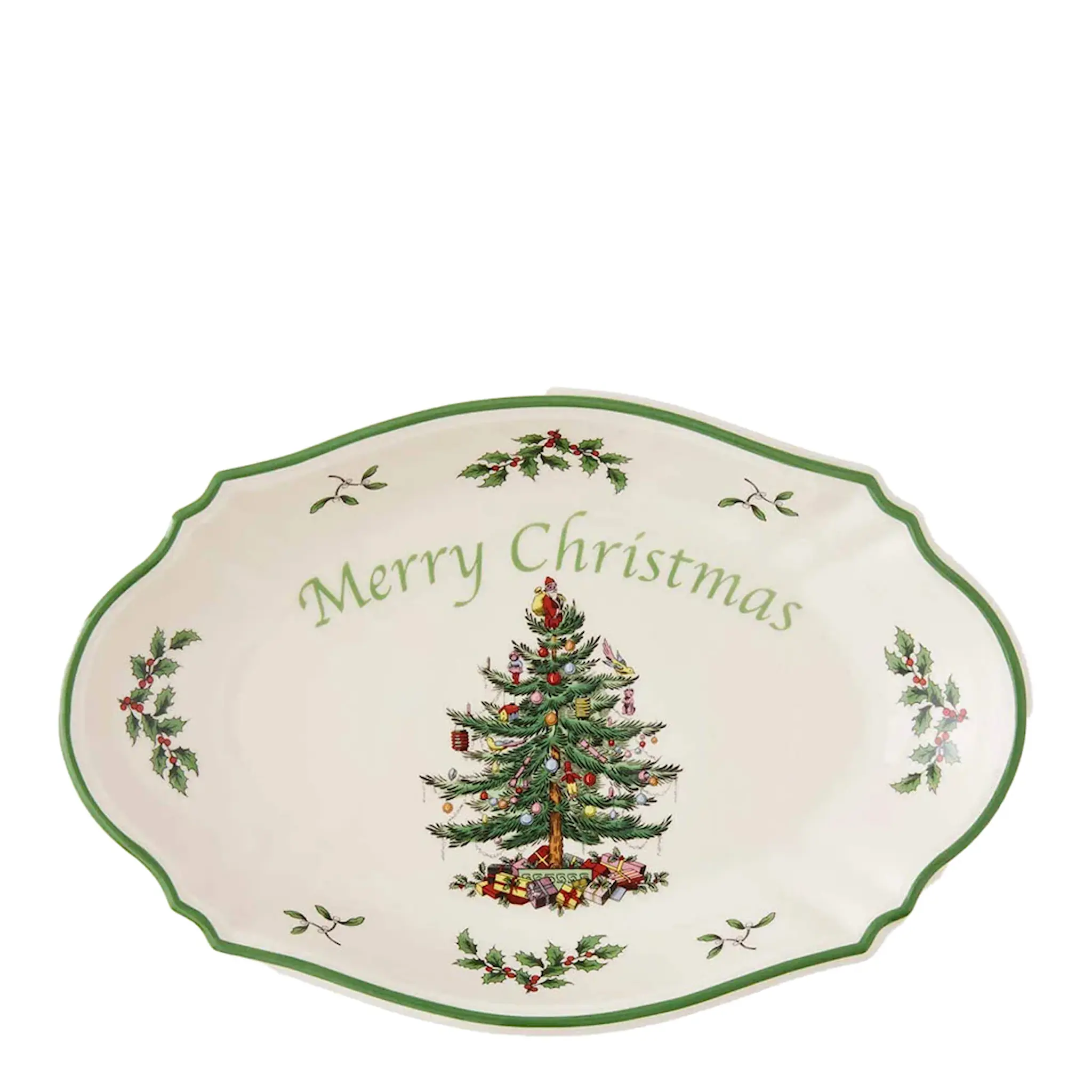 Spode Christmas Tree Merry Christmas Fat 28cm