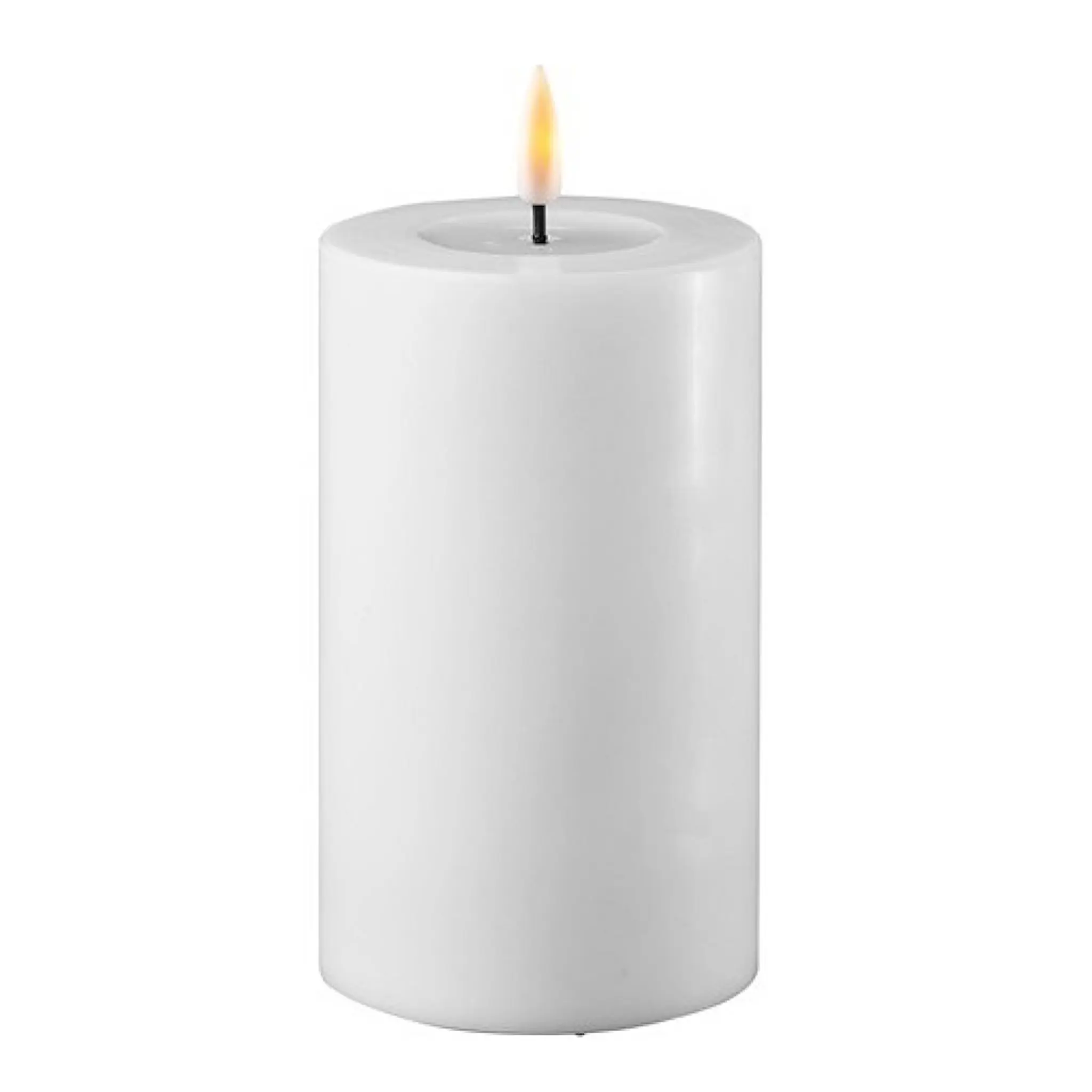 DeluxeHomeart Blockljus LED 7,5x12,5 cm vit