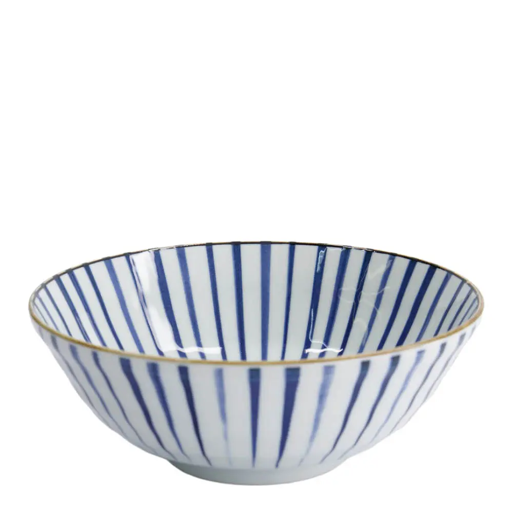 Natsu Tokusa Kulho 21x7,8 cm 1 L Sininen/Valkoinen