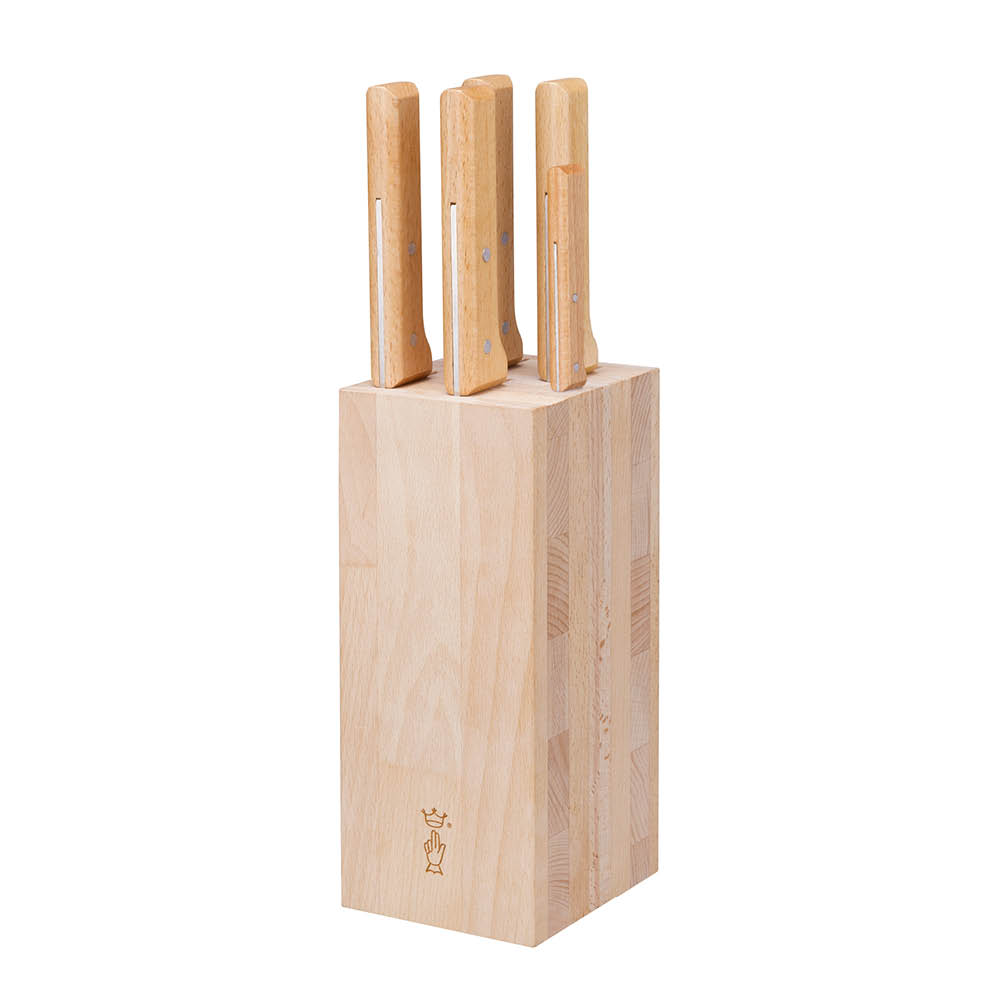 Opinel - Parallèle Veitsisetti 5 veitsellä (liha) Pyökki