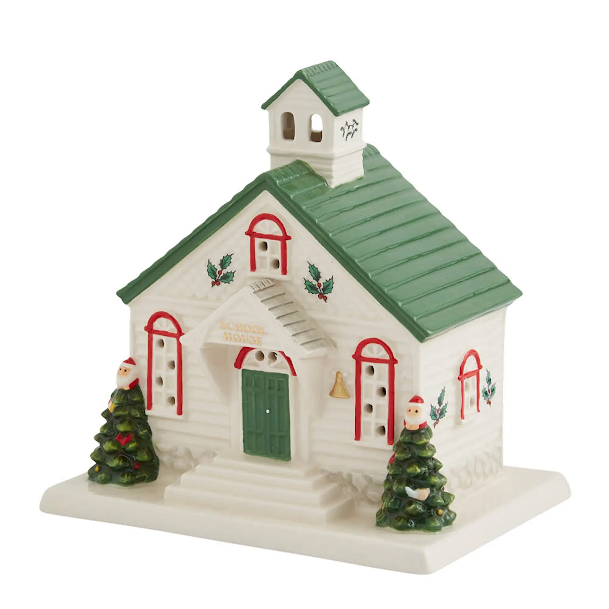 Spode Christmas Tree skole LED lykt 14,5x13,7x11 cm