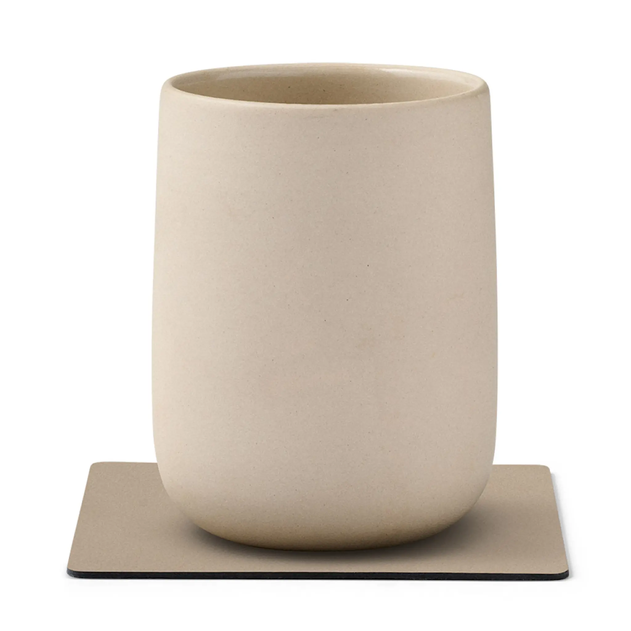 LIND DNA Nupo Square Glasunderlägg 10x10 cm Clay Brown