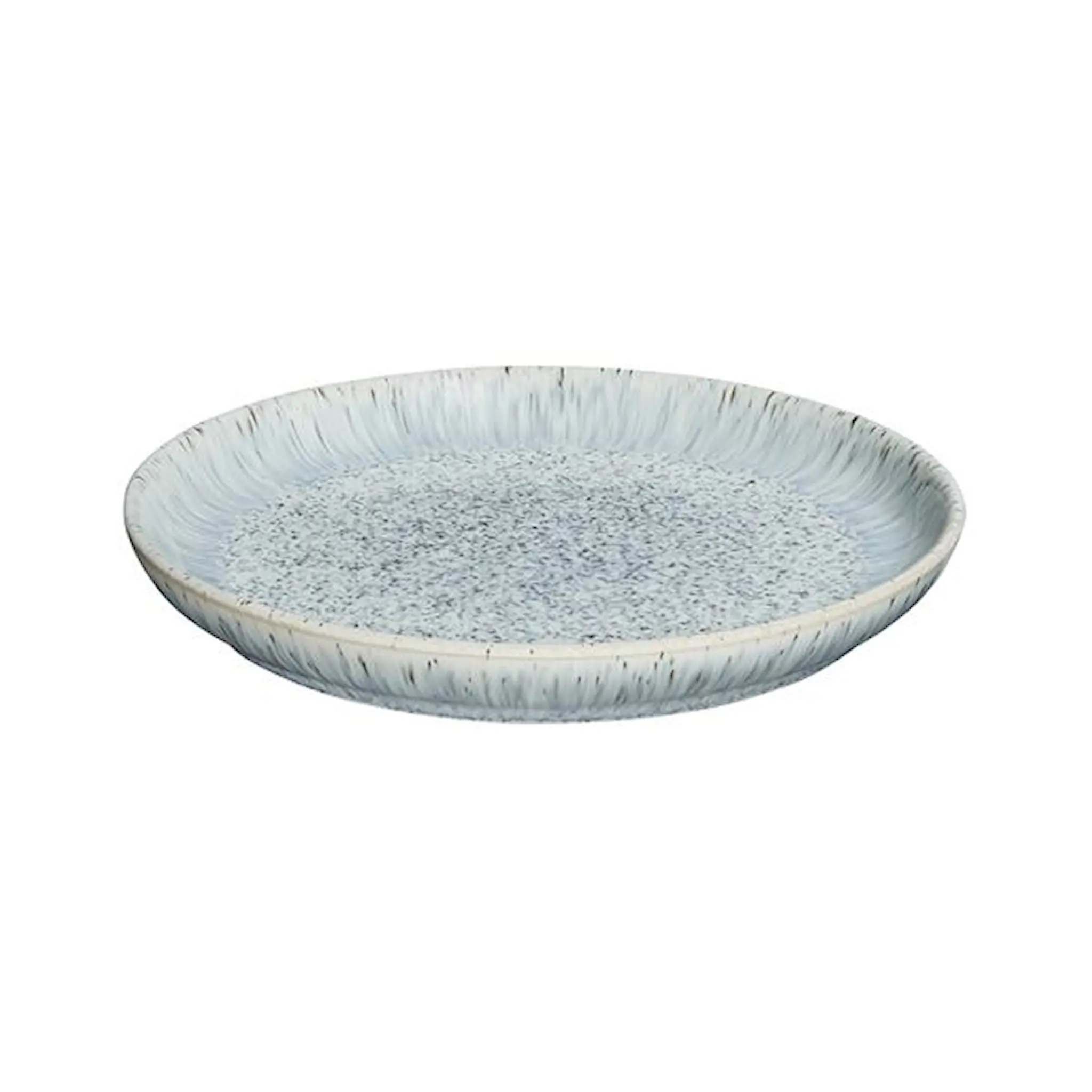 Denby Halo Speckle coupe Tallrik 21 cm Grå/Svart