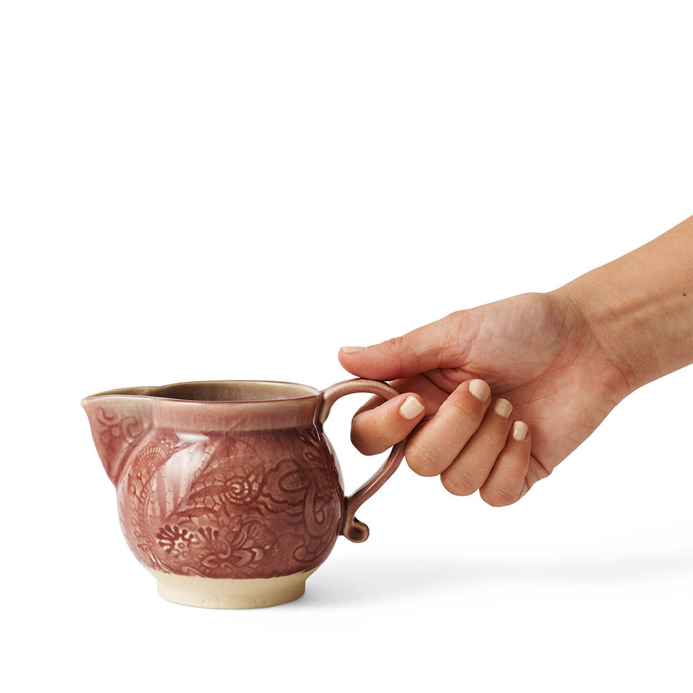 Sthål Arabesque gräddkanna 30 cl old rose