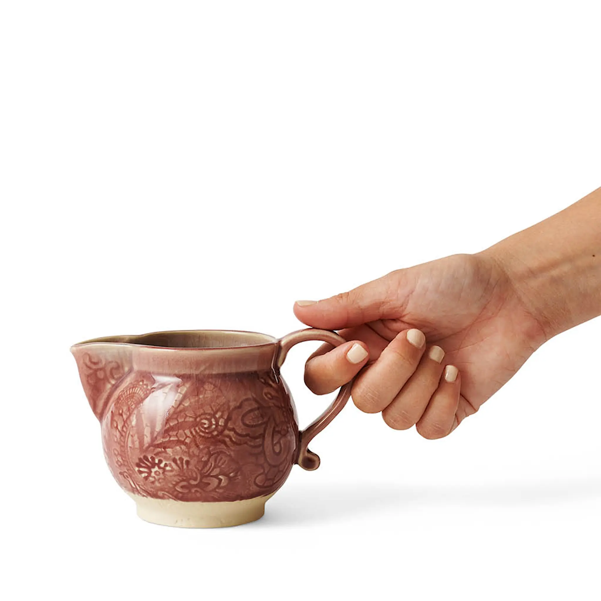 Sthål Arabesque gräddkanna 30 cl old rose