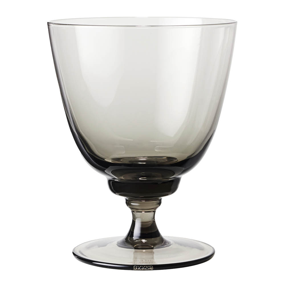 Holmegaard Flow glass med stett 35 cl smoke