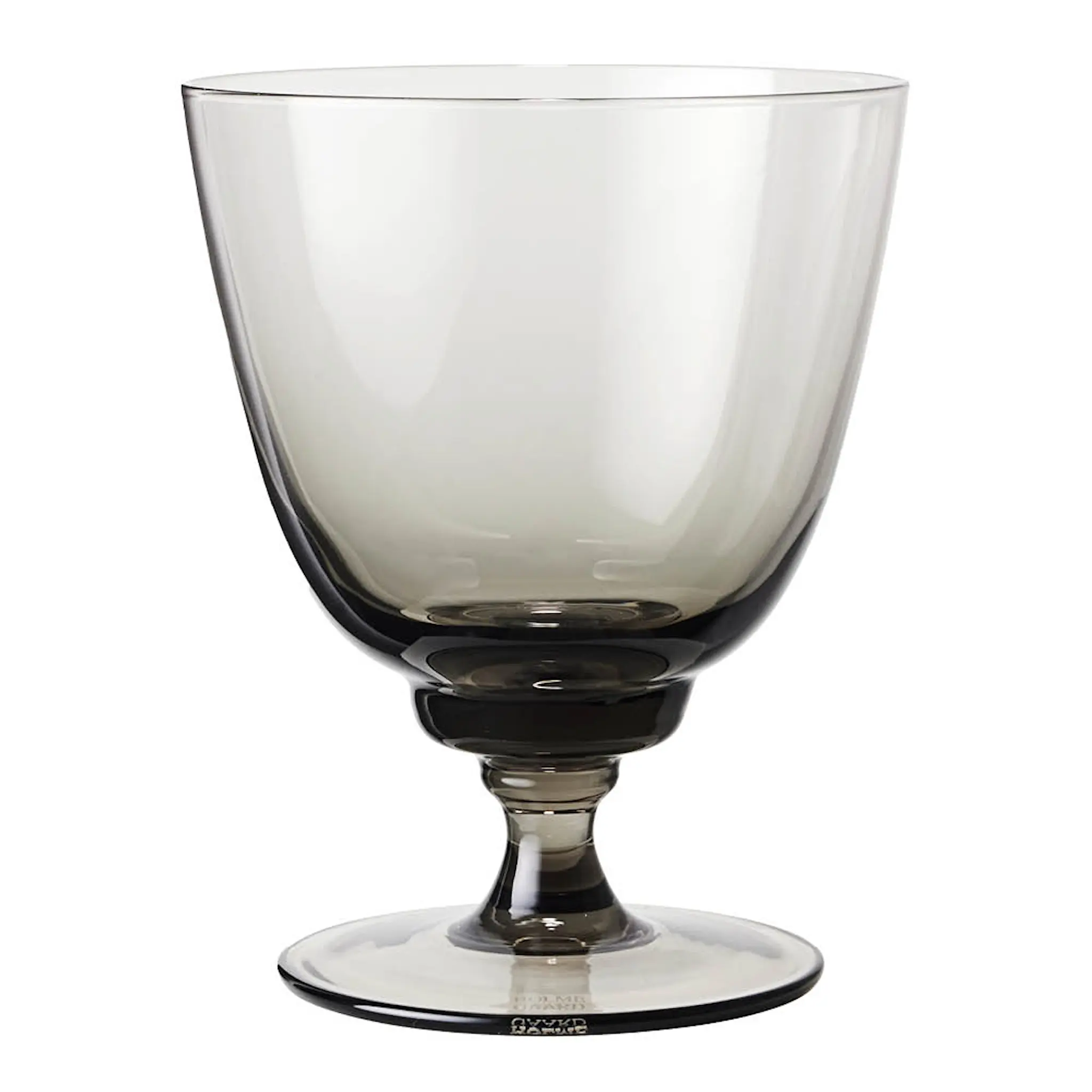 Holmegaard Flow glass med stett 35 cl smoke