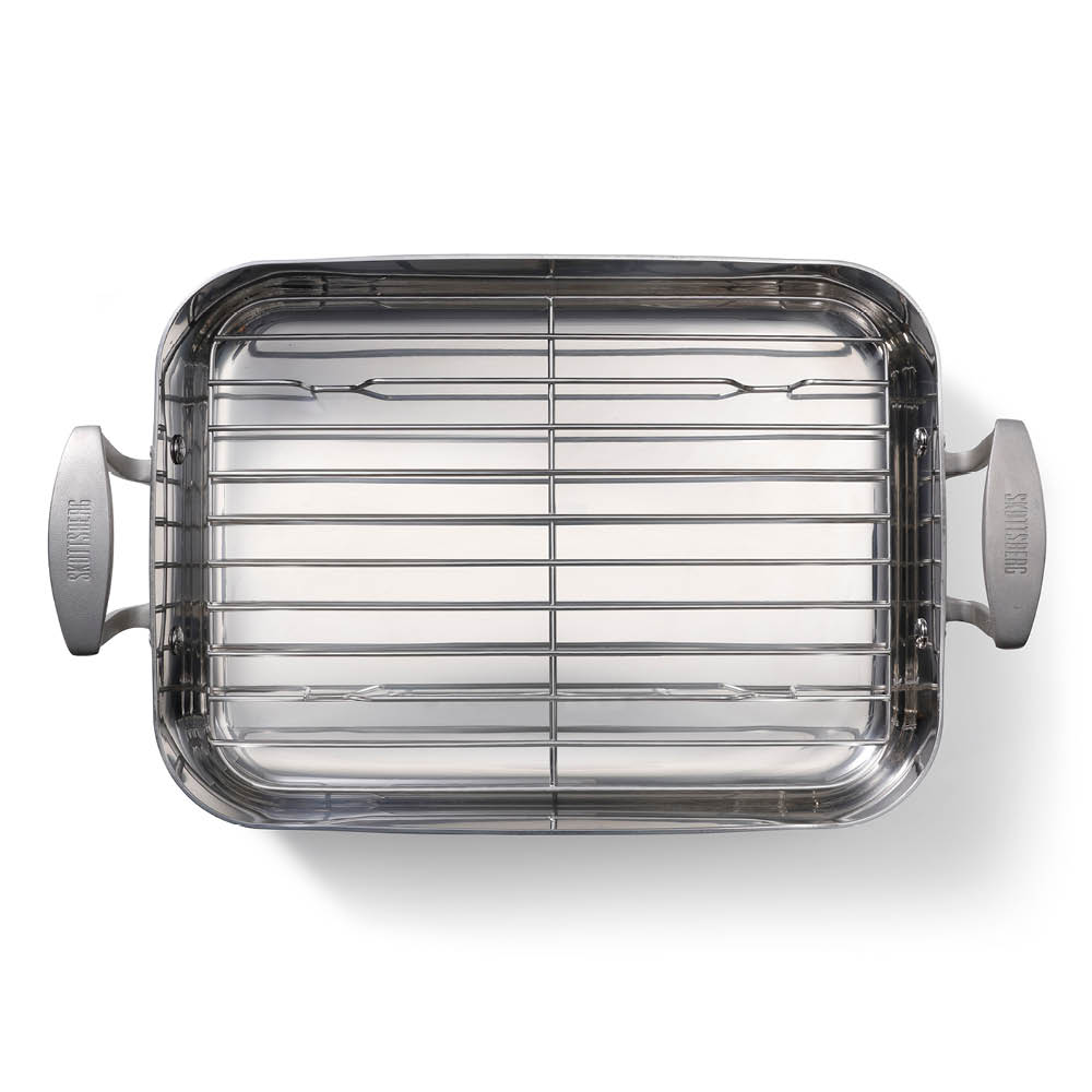 Skottsberg Ugnsform med galler 25x35 cm rostfritt stål