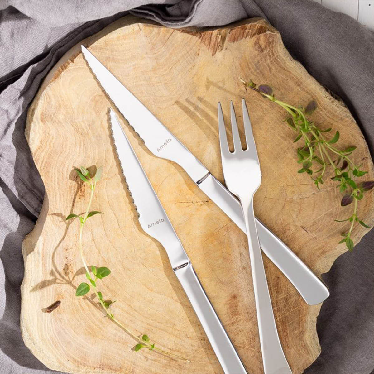 Amefa Chuletero biffkniv 6 deler rustfritt stål