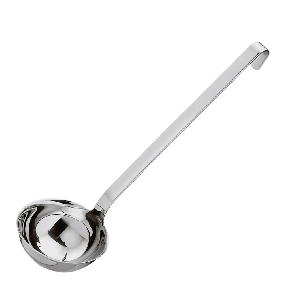 Øse med hellekant 34,5 cm rustfritt stål