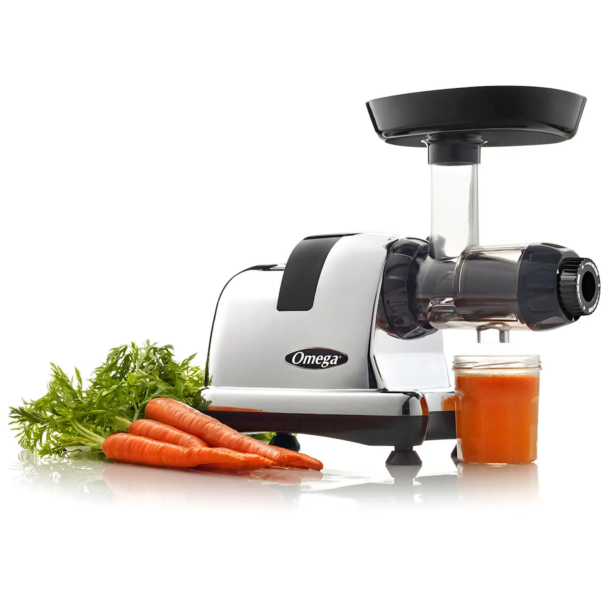 Omega Nutrition System J8228c Slowjuicer Krom/Svart