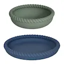 Mellow tallrik & skål silikon 18 cm Blå/Olive