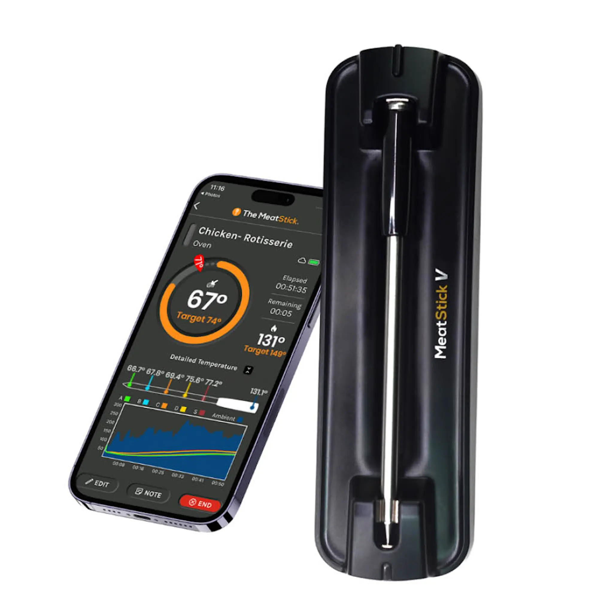 The MeatStick MeatStick V termometer 12,1 cm