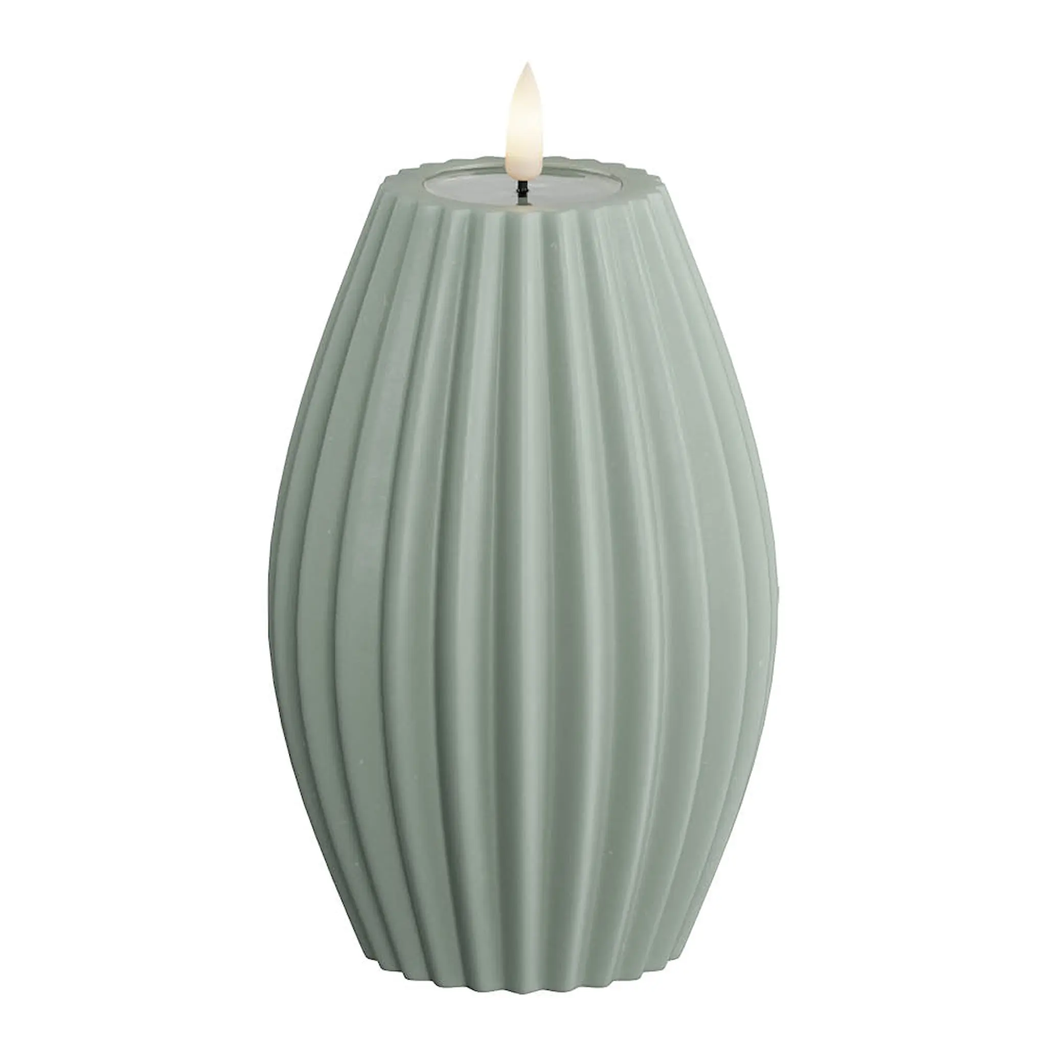 DeluxeHomeart LED ribbat ljus 10 x 15 cm salviagrön