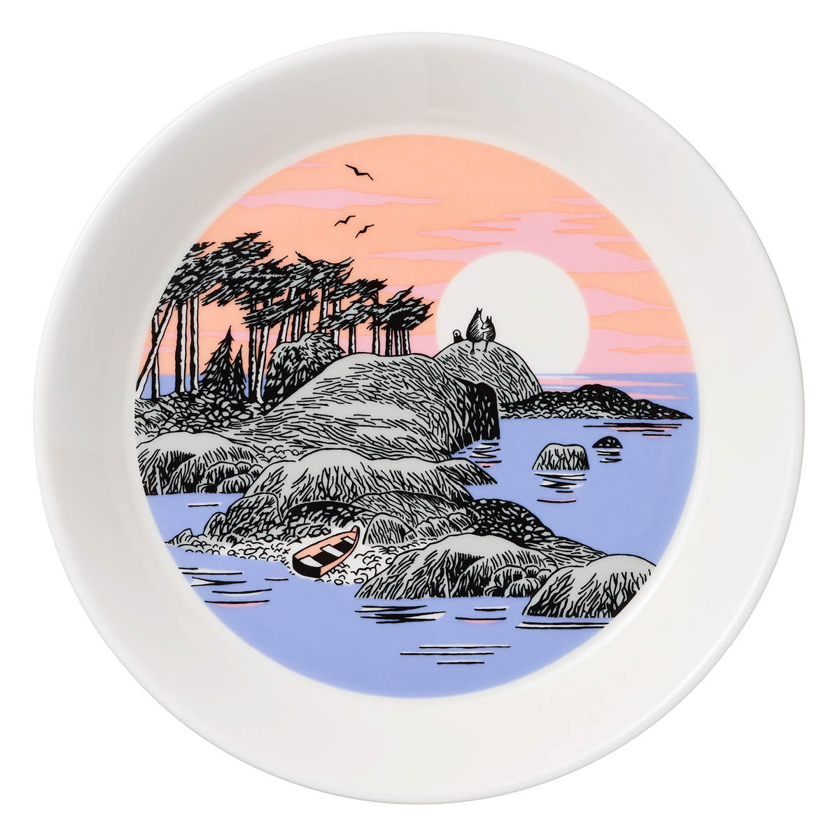 Moomin Arabia Mumin tallrikset 19 cm Snölykta & Mumindagen