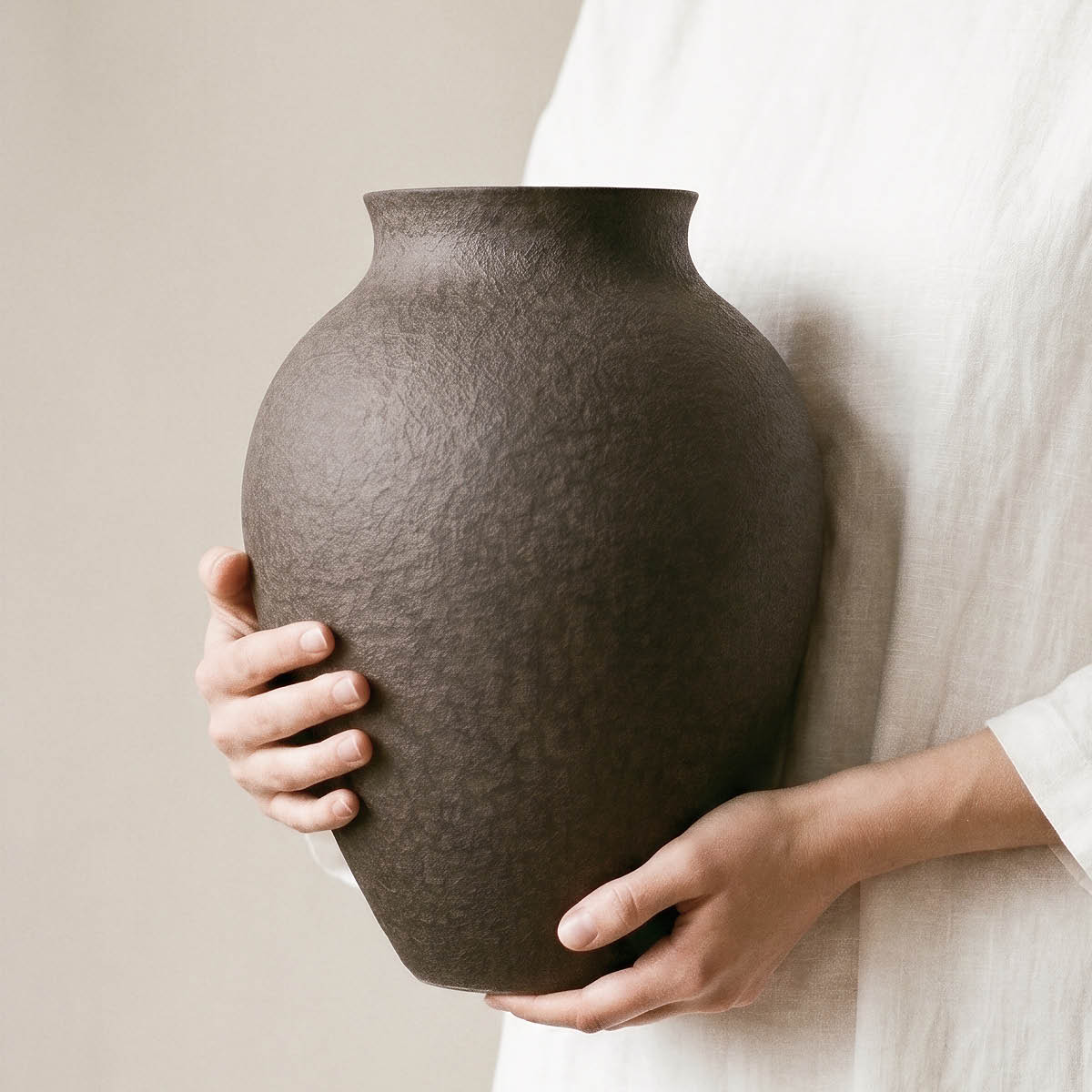 Knabstrup Keramik Knabstrup vas 27 cm bark