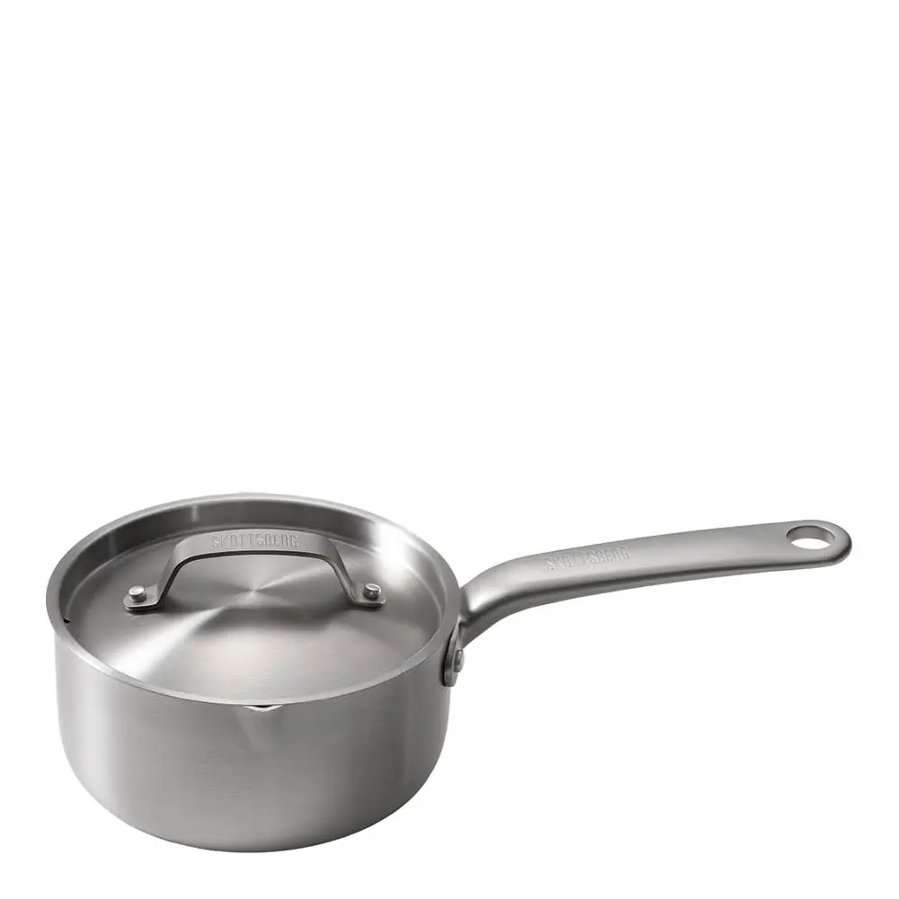 Kasserolle med lokk 16 cm/1,5L rustfritt stål