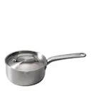 Kastrull med lock 16 cm / 1,5 L rostfritt stål