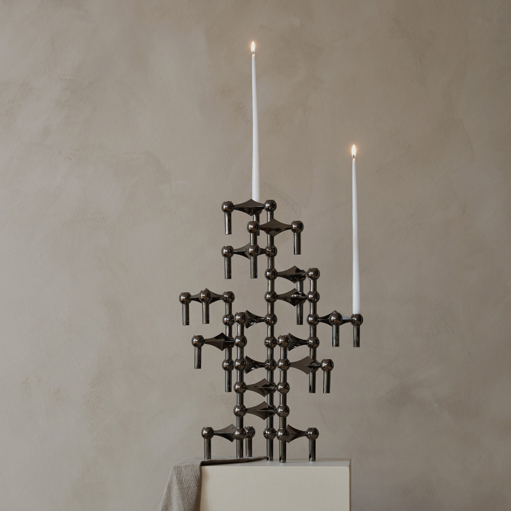 Stoff Nagel Stoff Nagel ljusstake 1-pack Svart krom