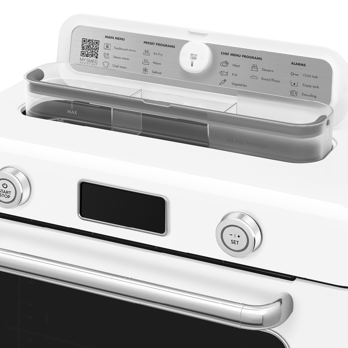 Smeg Frittstående dampovn COF01 hvit