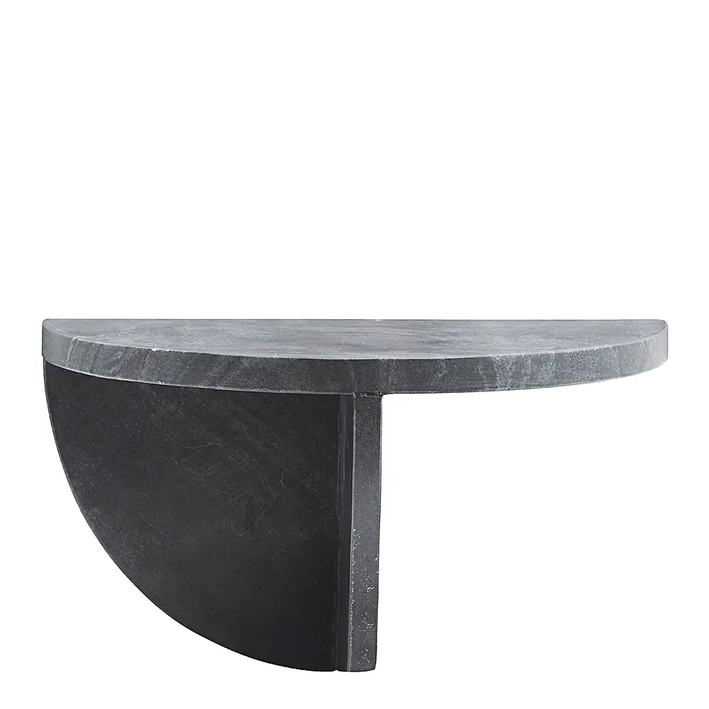 Seinähylly Mega marmorista 18x36x18 cm musta