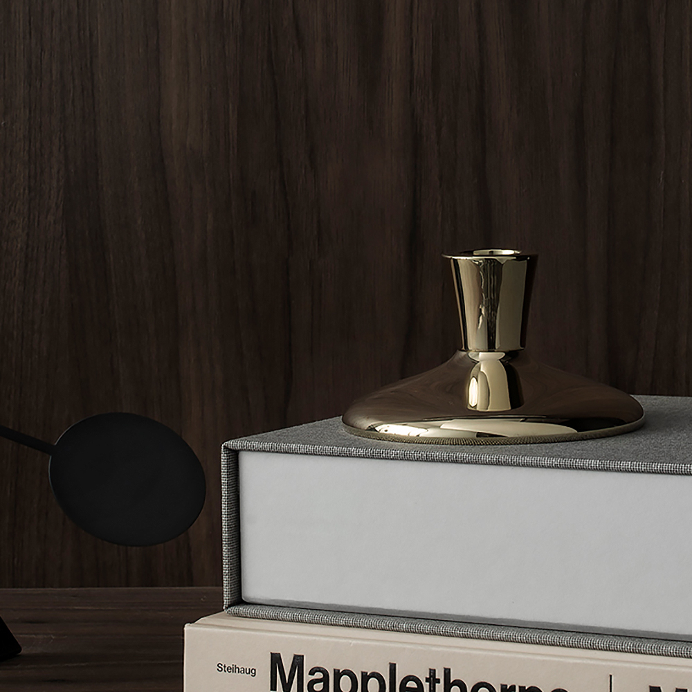 Skultuna Teaterljusstake 6 cm Mässing