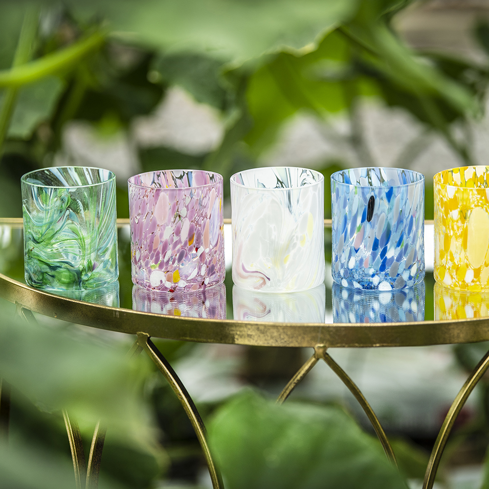 Magnor Swirl Kynttilälyhty 9 cm Vihreä