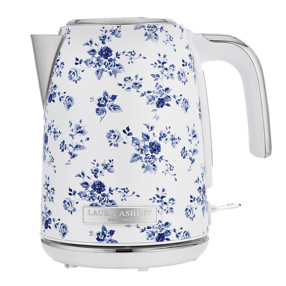 Laura Ashley - Jug Vedenkeitin China Rose 1,7L Sininen/Valkoinen
