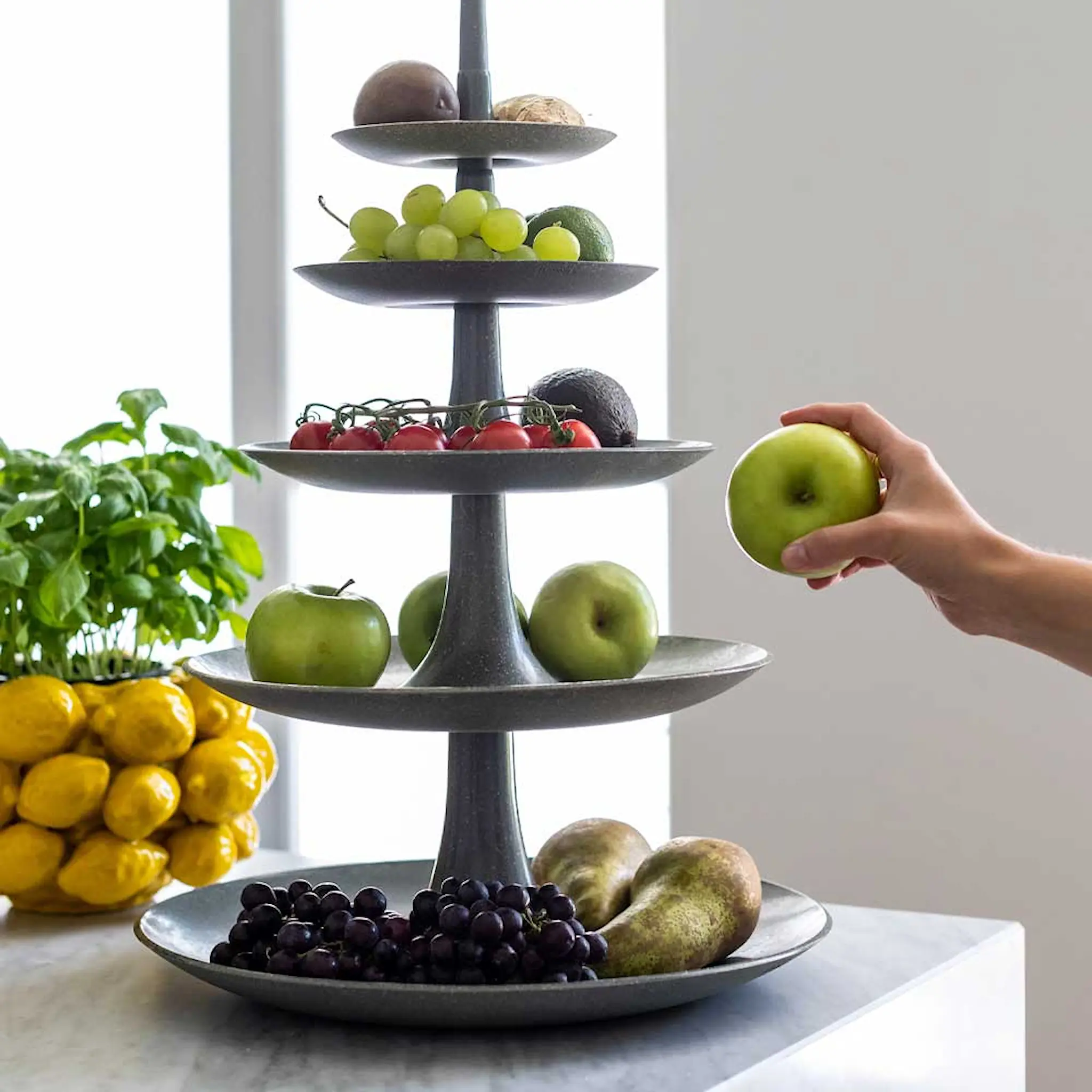 Koziol Babell Big Kerrosvati 53 cm Tummanharmaa