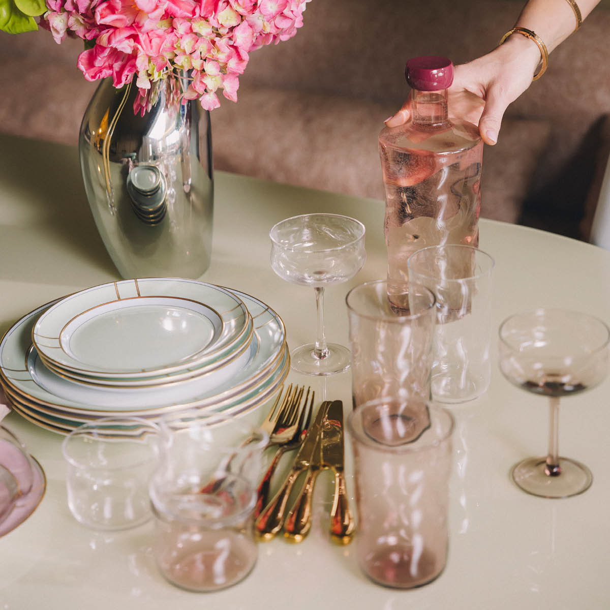 Paveau Swirl tumbler glass small 24 cl 2 stk Mist