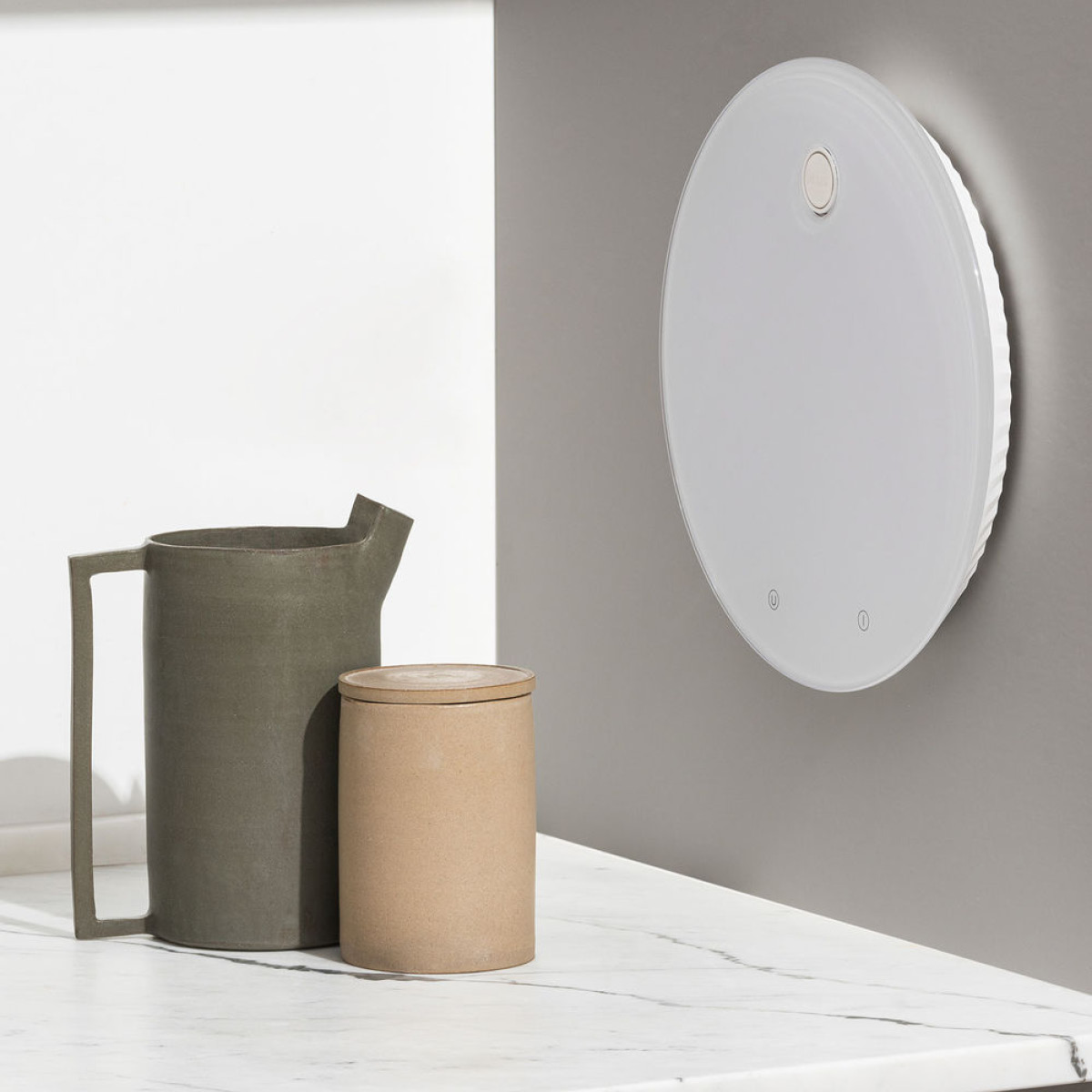 Alessi Plissé digital kjøkkenvekt 27,5 cm hvit