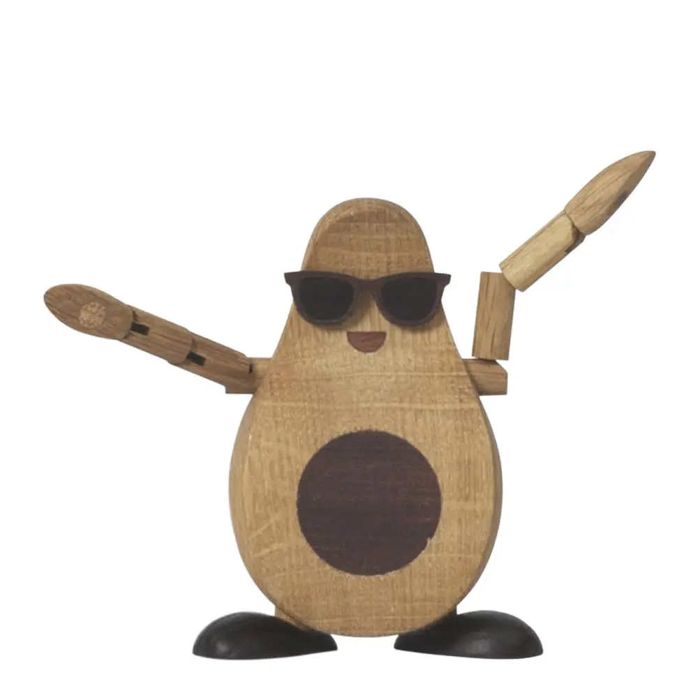 Woodies Alfredo Avocado Puufiguuri 9,5 cm Tammi