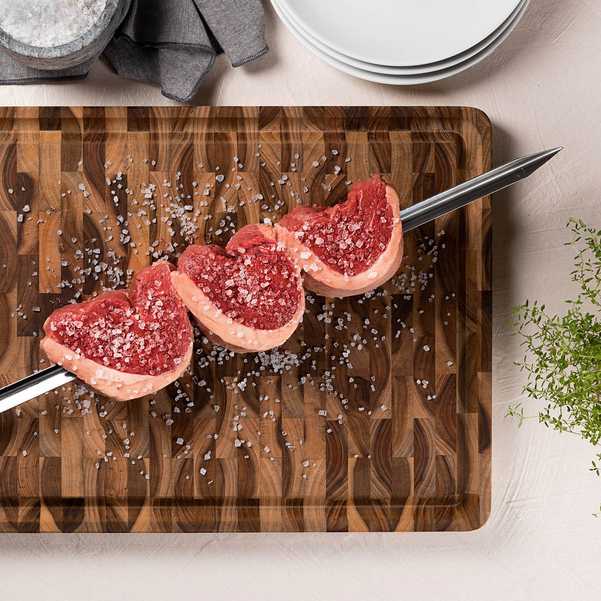 Tramontina Skjærebrett 45x34 cm oljet teak