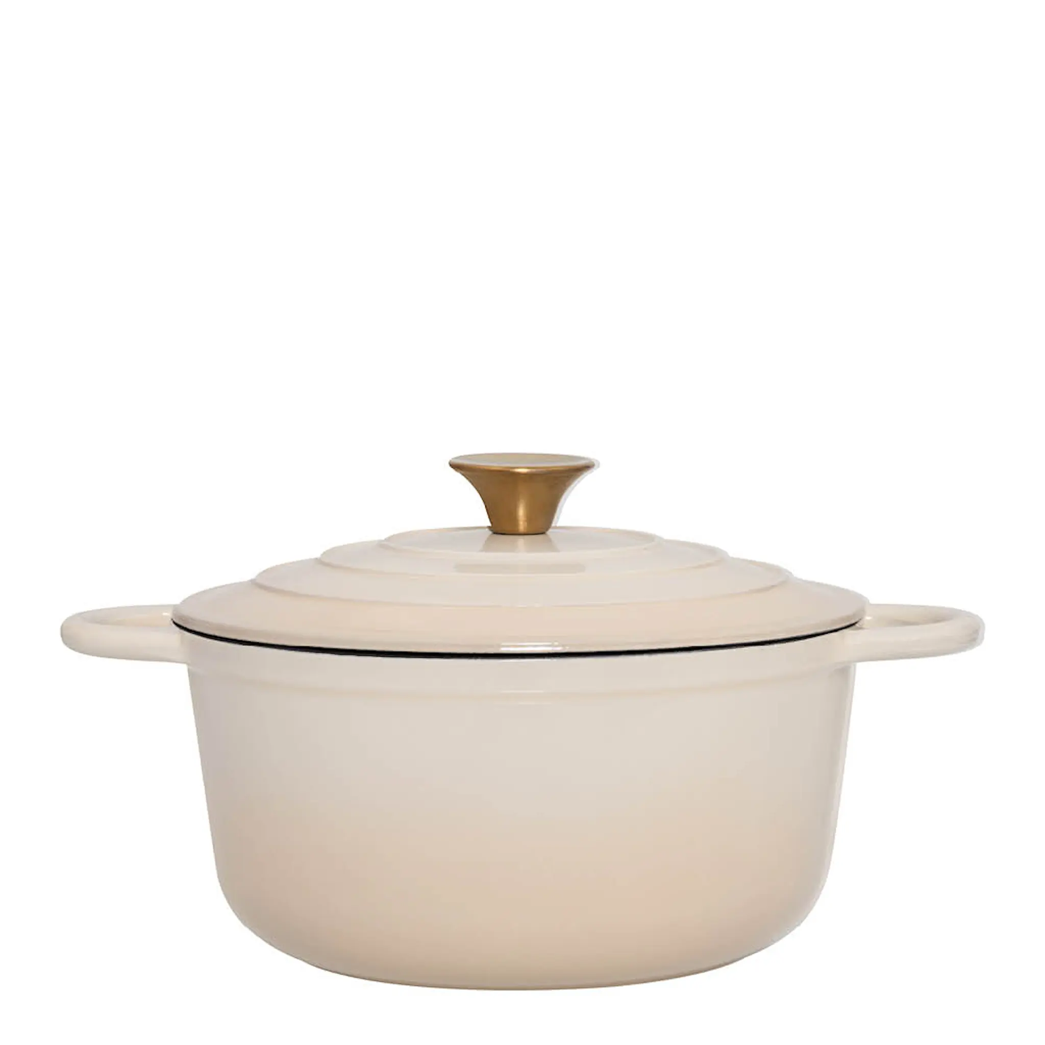 Maku Kitchen Life Støpejernsgryte 4L 24 cm beige