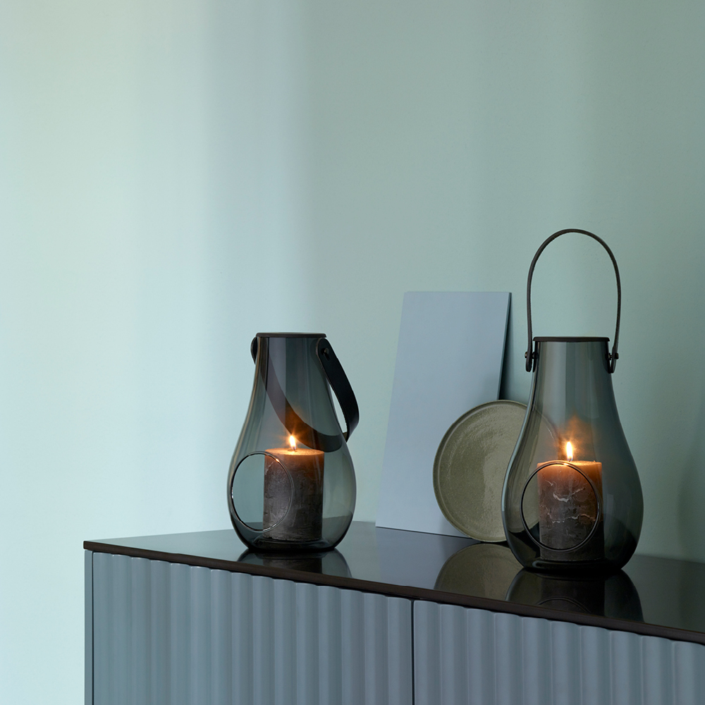 Holmegaard Design with Light Lyhty 16 cm Savunharmaa