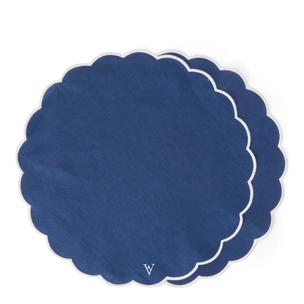 Von Norten Grace Scallop Pöytätabletti 42 cm 2 kpl Riviera
