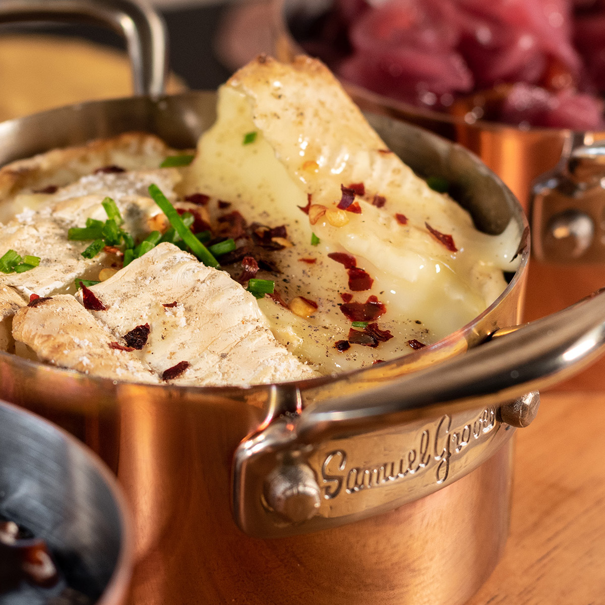 Samuel Groves Serveware minigrytset 3 delar 9 cm koppar