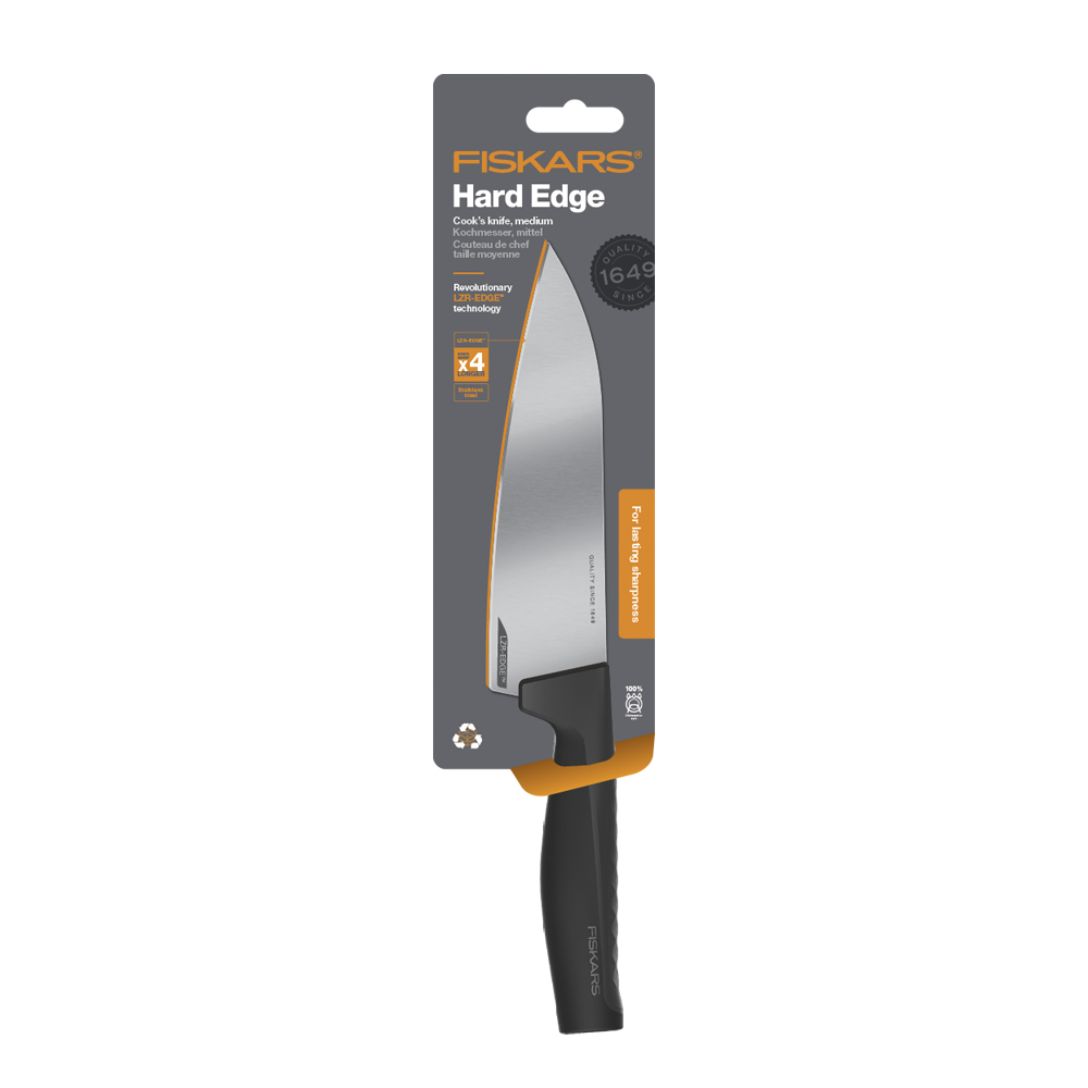 Fiskars Hard Edge kokkekniv medium