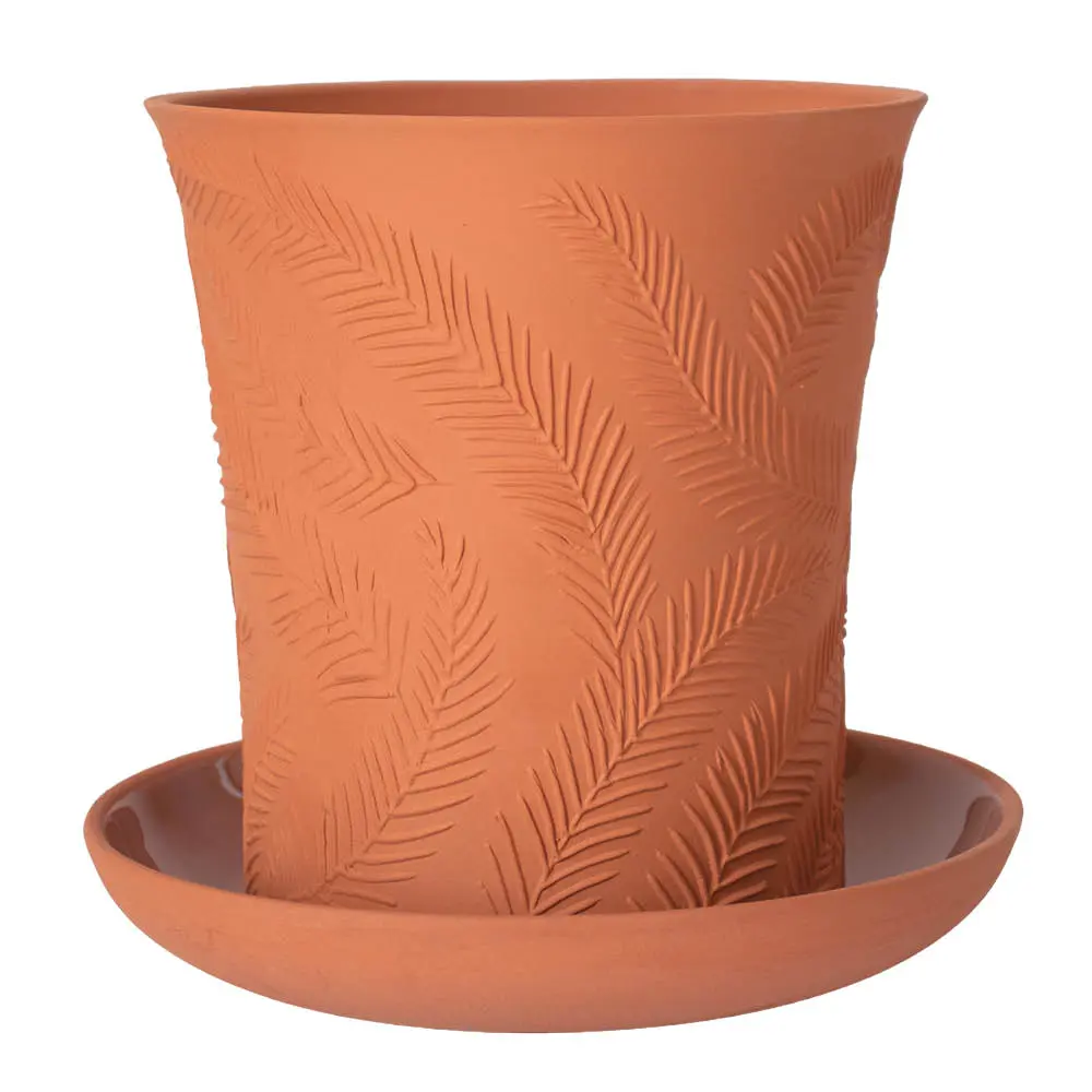 Kvist kukkaruukku 17 cm punainen terrakotta